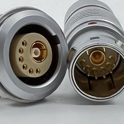 円形多重コンタクト同軸および信号 ワイプ Sf6 プッシュプルコネクタ