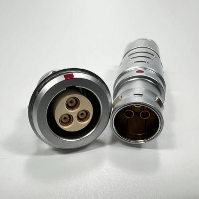 3 コアシアルプッシュプル円形コネクタ プラグ PPS PEEK 隔熱器